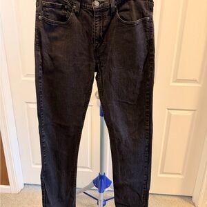 Levi's Men's Black Straight Jeans